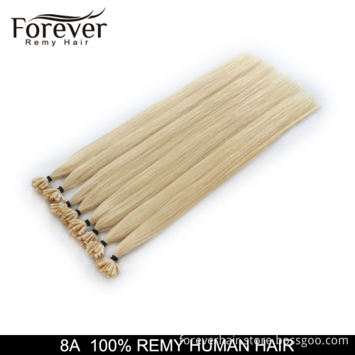 wholeale price human remy prebonded extension u tip hair